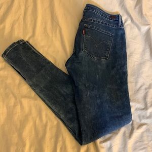 Denim skinny jeans